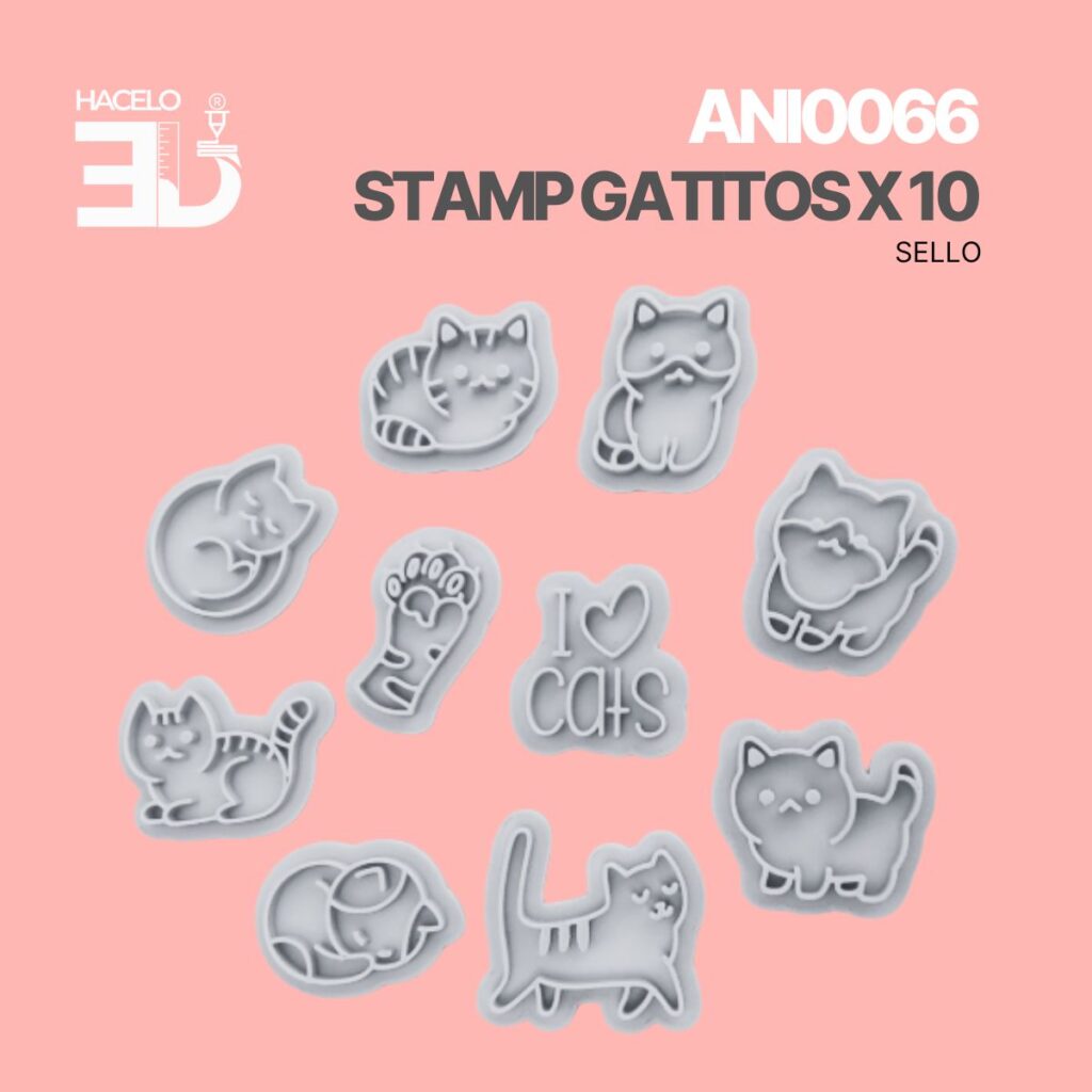 STAMPS GATITOS X 10