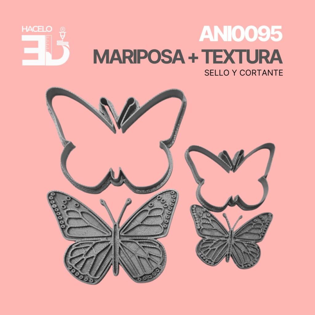 MARIPOSA CON TEXTURA 8Y5CM